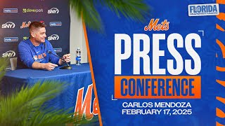 Carlos Mendoza Press Conference 21725 [upl. by Werdnael]