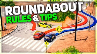 How to use a roundabout Rules amp Tips  tips howto manual skills car [upl. by Guenna]