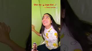 Gar me tent laga diya comedy funny video [upl. by Karilla353]