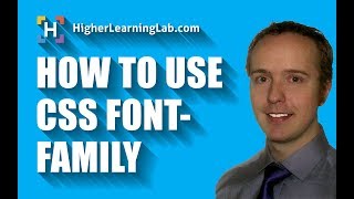 How To Use CSS fontfamily [upl. by Eiclehc162]