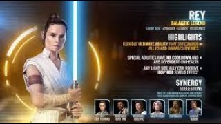 How to Easily Beat Tier 1 and 2 of the Galactic Legend Rey Event  SWGOH Star Wars Galaxy of Heroes [upl. by Daas55]