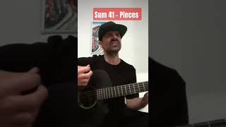 Pieces  Sum 41 Acoustic Cover [upl. by Fennessy]