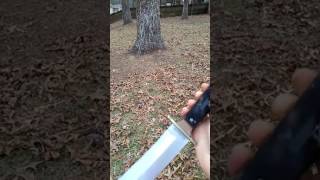 Throwing a bowie knife [upl. by Goldy]