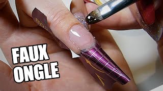 Rallonge un ONGLE comme une PRO 💅Les secrets du CHABLON [upl. by Ludwig]