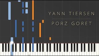 Yann Tiersen  Porz Goret \\ Synthesia Piano Tutorial [upl. by Anilosi749]