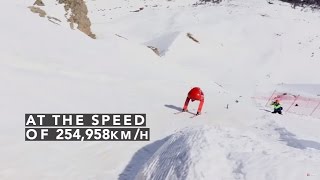 OFFICIAL  2016 Speed Skiing World Record in Vars by Ivan Origone  254958 kmh [upl. by Annek258]