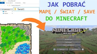 JAK POBRAĆ MAPĘ  ŚWIAT DO MINECRAFT [upl. by Refennej]