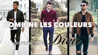 5 COMBINAISONS de COULEURS FACILES et SIMPLES  Tuto style mode homme [upl. by Loats]