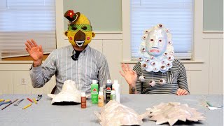 Easy Origami Face Mask for Kids  How to Make a Paper Mask  Mask with Paper [upl. by Abdella]