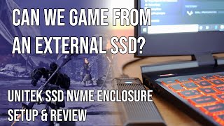 External SSD for gaming  SSD NVMe Enclosure install  setup [upl. by Xonel]