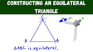 constructing an equilateral triangle  geometry [upl. by Amy]