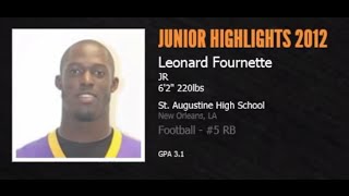 Leonard Fournette 5 Running Back  Junior Highlights 2012 [upl. by Naud]