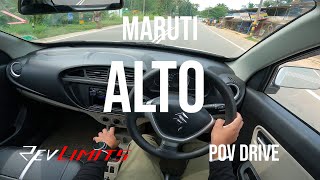 2021 MARUTI SUZUKI ALTO LXI BS6  800CC 48bhp Solid White  POV Test Drive 8  RevLimits [upl. by Nojed]