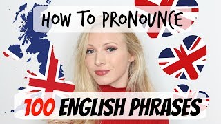 100 English phrases pronunciation and vocabulary lesson [upl. by Tiduj]