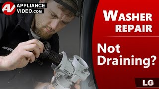 LG Washer Not Draining or Emptying Water  Diagnostic amp Repair [upl. by Ennail]