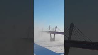 A bridge that connects Heihe in China to Blagoveshchensk in Russia [upl. by Anirb]