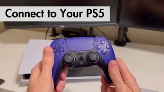 How to Connect a PS5 Controller to a PS5 First Time or Additional Controller [upl. by Winson724]