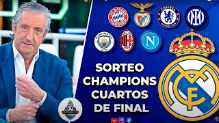 ⚽ SORTEO CHAMPIONS DE CUARTOS DE FINAL  ChiringuitoInside [upl. by Siegler]