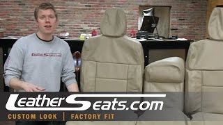 Ford F150 F150 Crew Cab or Super Cab Leather Seat Upgrade Conversion Kit  wwwLeatherSeatscom [upl. by Dickey605]