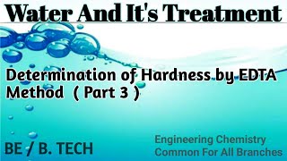 Procedure amp calculation of EDTA method I EDTA method I Complexometry [upl. by Enilhtak]