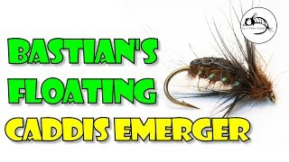 Fly Tying Tutorial Bastians Floating Caddis Emerger [upl. by Flatto212]