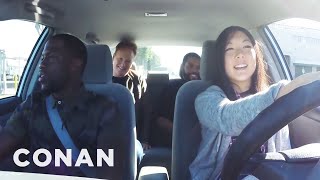 Ice Cube Kevin Hart And Conan Help A Student Driver  CONAN on TBS [upl. by Oinotla]