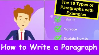 How to Write a Paragraph The 10 Types of Paragraphs ⭐⭐⭐⭐⭐ [upl. by Mahmud]