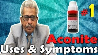 Aconite Nap Part 1  Uses and Symptoms in Homeopathy by Dr PS Tiwari [upl. by Brynne]