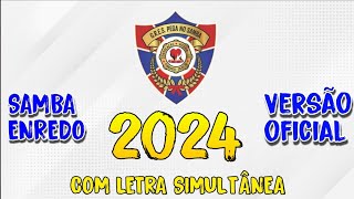 Pega no Samba 2024  SAMBAENREDO OFICIALcom letra simultânea [upl. by Ellenrad]