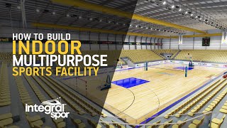 How to build indoor multipurpose sports facility 2000 attendance capacity [upl. by Novy945]