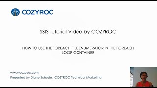 FOREACH File Enumerator  SSIS Tutorial For Beginners by COZYROC [upl. by Wash902]