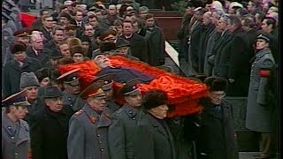 HD Soviet Leader Leonid Brezhnev Funeral Похороны Брежнева [upl. by Filberto]