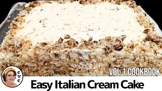 Easy Italian Cream Cake Recipe  Southern Baking Like Mama  Step by Step  How to Bake Tutorial [upl. by Anirol]