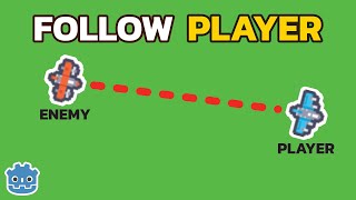 How To Make Enemy Move Towards Player in Godot 3 [upl. by Lledrev]