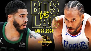 Boston Celtics vs Los Angeles Clippers Full Game Highlights  January 27 2024  FreeDawkins [upl. by Nilesoj]