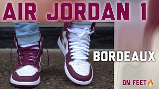 Air Jordan 1 Bordeaux On Feet Better Than Expected [upl. by Craven]