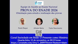 PROVA DO ENADE 2024  Orientação para estudo e realização das provas [upl. by Ynnob]