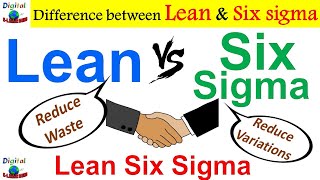 Lean vs Six sigma 6 sigma  Difference between Lean and Six sigma  Lean six sigma vs six sigma [upl. by Adnuahsor]