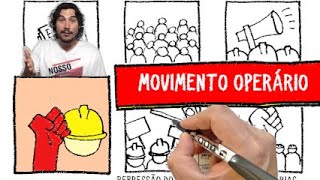 MOVIMENTO OPERÁRIO BRASILEIRO  Resumo Desenhado [upl. by Paff]