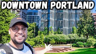 Exploring Downtown Portland Oregon  Portland Oregon 2023 [upl. by Nnoj457]