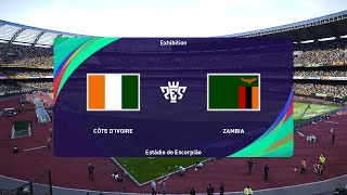 Côte dIvoire vs Zambia 06092024 Africa Cup of Nations PES 2021 [upl. by Lois60]