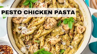 Creamy Chicken Pesto Pasta ready in 15 minutes Pesto Pasta Recipe [upl. by Tandie]