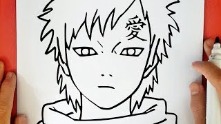 HOW TO DRAW GAARA [upl. by Mauro412]