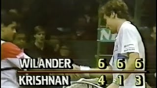 Mats Wilander vs Ramesh Krishnan（1987 Davis Cup） Long Version [upl. by Laval]