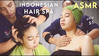 ASMR Creambath  Worlds Cheapest amp Most Complete Hair Spa is Only in Indonesia [upl. by Trela674]