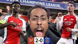 SAKA amp HAVERTZ GOALS GET ARSENAL 3 POINTS AGAINST PSG  ARSENAL 20 PSG  MATCH DAY VLOG [upl. by Terti]