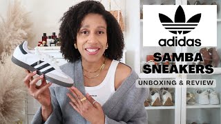 ADIDAS SAMBA SNEAKERS  UNBOXING REVIEW amp TRYON [upl. by Ancier]