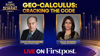 LIVE News18 Rising Bharat Summit 2024  John Mearsheimer in Conversation with Palki Sharma [upl. by Ynaffital]