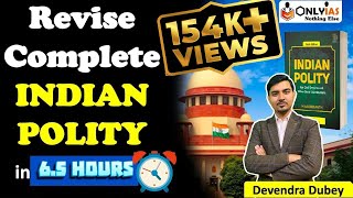 Revise Complete Indian Polity in 65 Hours  UPSC Indian Polity  UPSC 202223  By Devendra Sir [upl. by Brendis]