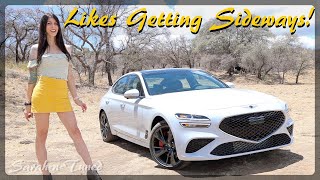 Drop Dead Gorgeous but is it Fast  2022 Genesis G70 33T Review [upl. by Lexis819]